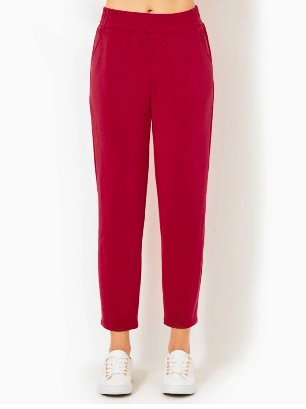 NWT Lilly Pulitzer Riley Pull-On Pant- Malbec Red- Size XL